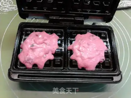 Make Triple cranberry waffles step 9