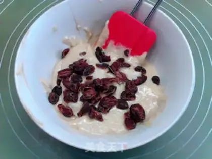 Make Double cranberry waffles step 4