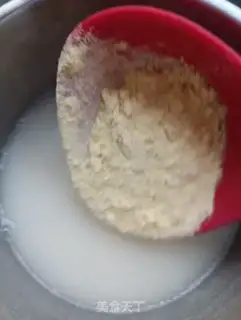 Make Corn pasta oatmeal step 1