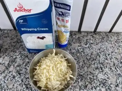 Make Cheese and potatoes step 1