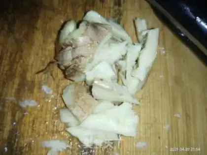 Make Porridge for the poaching fish step 1