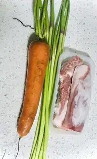 Make Carrot meat bag step 0