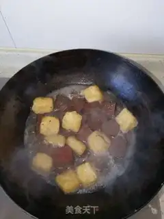 Make Duck blood fan soup step 3