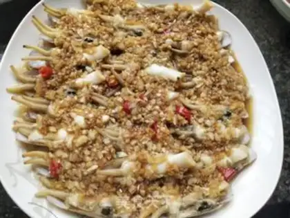 Make Garlic fan steams step 8
