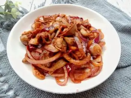 Make Onion fried chicken step 9