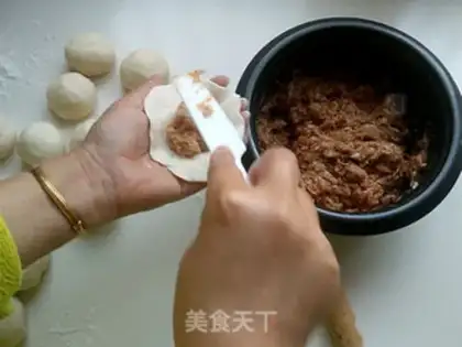 Make Fresh meat buns step 9