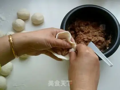 Make Fresh meat buns step 10