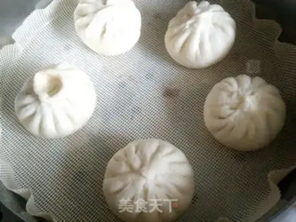 Make Fresh meat buns step 13