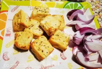 Make Air-cooked tofu step 17