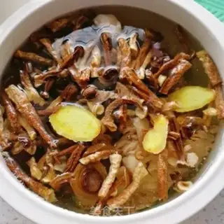 Make Antler mushroom bone soup step 7