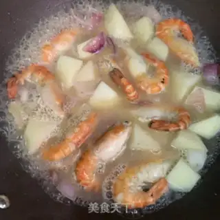 Make Curry shrimp step 8
