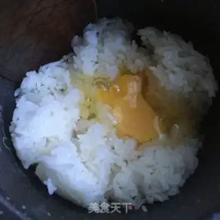 Make A green sausage fried rice step 1