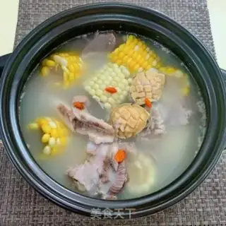 Make Corn abalone bone soup step 9