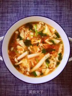 Make Seafood mushroom spicy spicy spicy soup step 9
