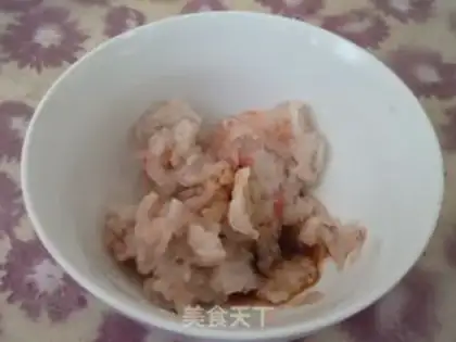 Make Shrimp bean roll step 1