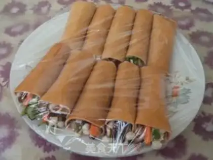 Make Shrimp bean roll step 13