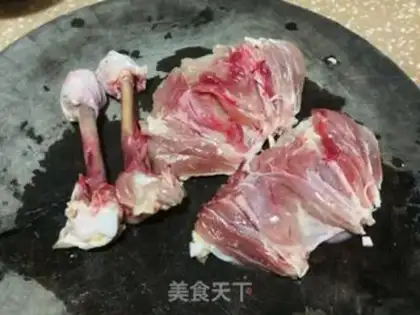 Make Chicken-legged mushroom potato rice step 0