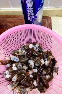 Make Fish and shrimp step 0