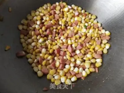 Make Sausage fried rice step 6
