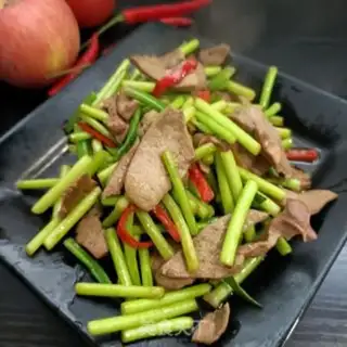 Make Garlic fried liver step 14