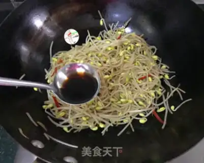 Make Jealousy bean sprouts step 7