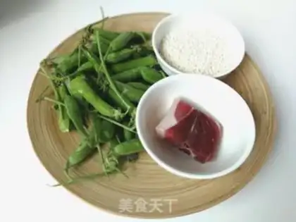 Make Peas, salty rice step 0