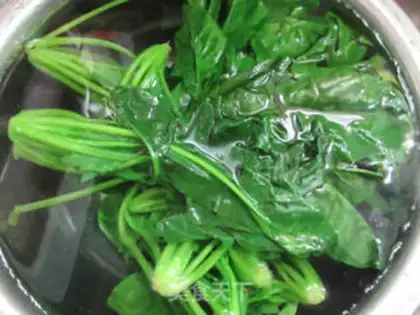 Make Sesame sauce spinach step 7