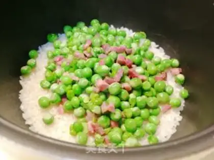 Make Peas, salty rice step 4