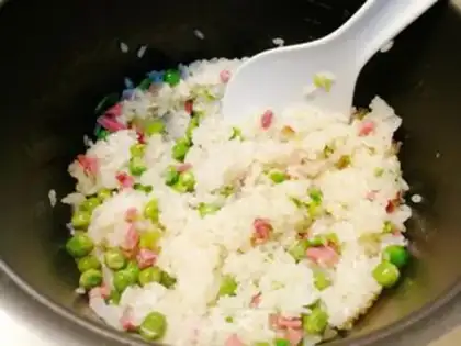 Make Peas, salty rice step 5