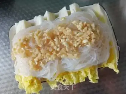 Make Garlic fans steaming doll food step 2
