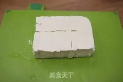 Make Meat tofu eggs step 1