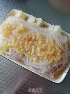 Make Garlic fans steaming doll food step 5