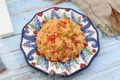 Make Bacon fried rice step 7