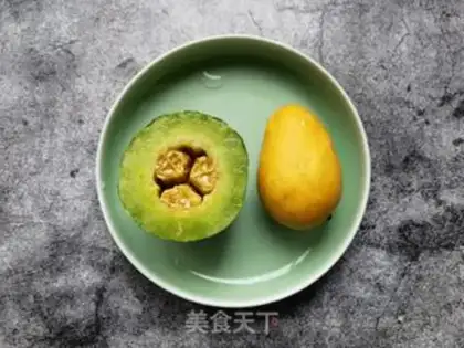 Make Mango melon sour milk cup step 0