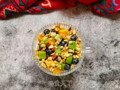 Make Blueberry mango melon yogurt cup step 9