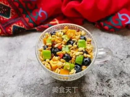 Make Blueberry mango melon yogurt cup step 10