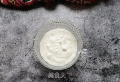 Make Mango melon sour milk cup step 4