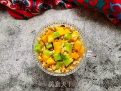 Make Mango melon sour milk cup step 7