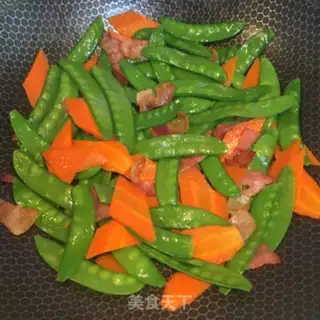 Make Bacon fried Dutch beans step 5