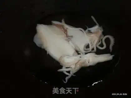 Make The white squid step 0