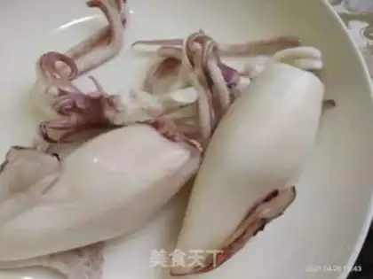 Make The white squid step 1