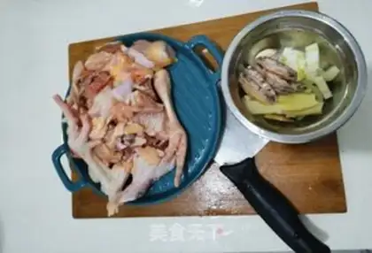 Make Abalone chicken step 0