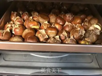 Make Baked chestnuts step 1