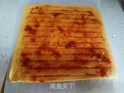 Make Strawberry jam cake rolls step 14