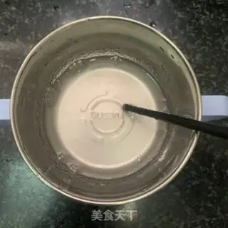 Make Peach glue on milk step 3