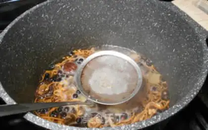 Make Black twilight mushroom chicken soup step 3