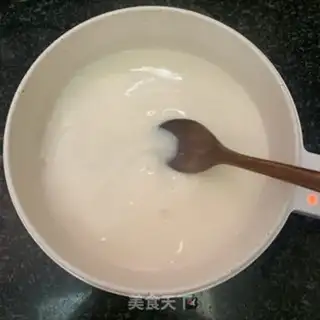 Make Peach glue on milk step 4