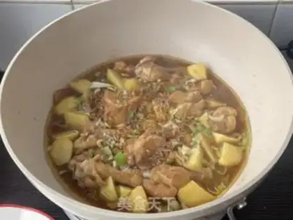 Make Potato chicken step 7