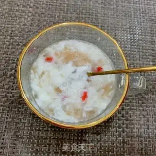 Make Peach glue on milk step 8