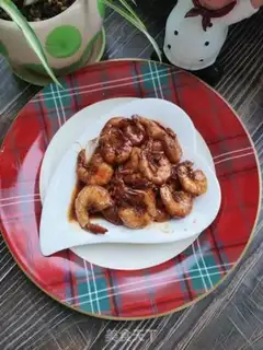 Make Home burning shrimp step 9